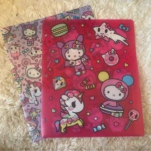 Tokidoki for Hello Kitty Plastic Folder Set of 2 (Tokidoki x Hello Kitty)